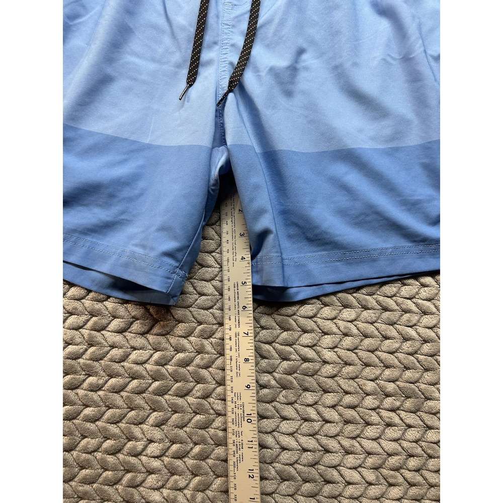 Op Surf Swim Trunks Mens XXL Blue Plaid Cargo Board Shorts Beach